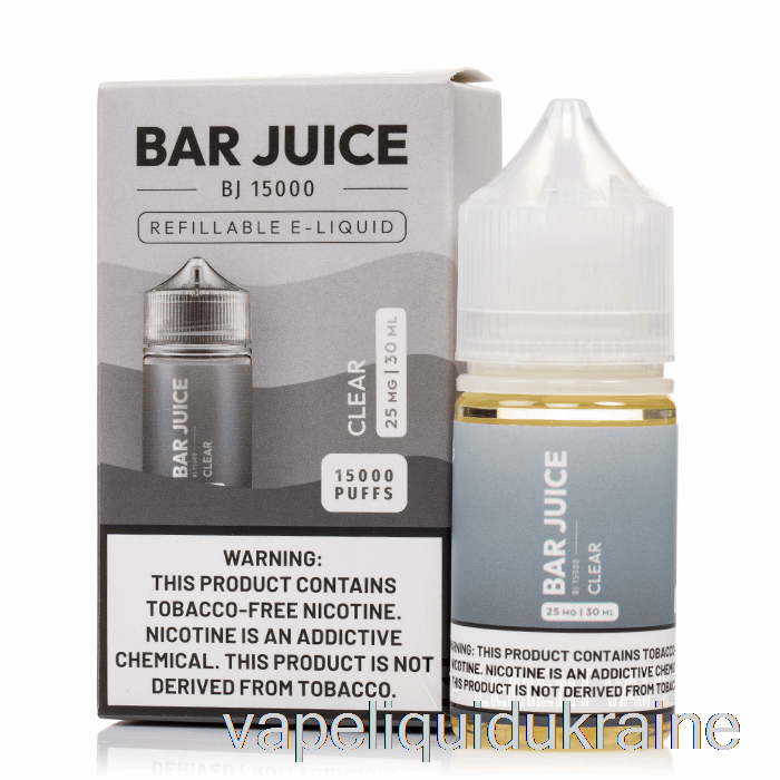 Vape Liquid Ukraine Clear - Bar Juice - 30mL 25mg